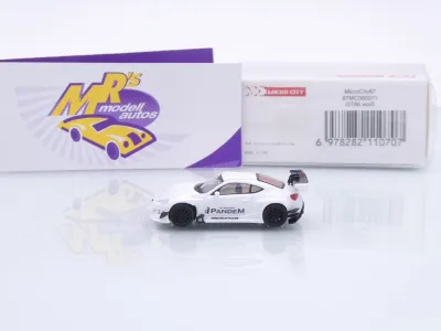 Preview: Micro City  Herpa 87MC000071 # Toyota GT86 Baujahr 2012-2020 " Pandem / weiß " 1:87