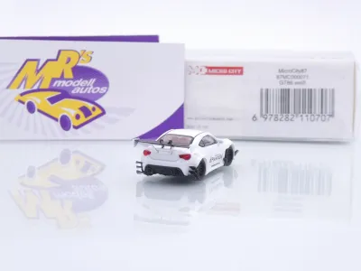 Preview: Micro City  Herpa 87MC000071 # Toyota GT86 Baujahr 2012-2020 " Pandem / weiß " 1:87