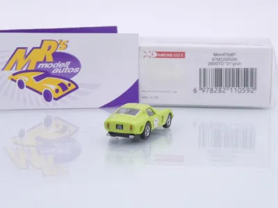 Preview: Micro City Herpa 87MC000059 # Ferrari 250 GTO Coupe #21 Baujahr 1962-64 " hellgrün " 1:87