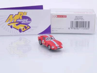 Preview: Micro City Herpa 87MC000062 # Ferrari 250 GTO Coupe #19 Baujahr 1962-64 " Ferrarirot " 1:87