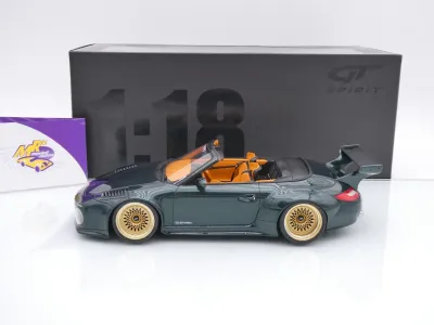 Preview: GT Spirit GT548 # Porsche 911 997.2 Old & New Convertible Baujahr 2010 " grünmetallic " 1:18