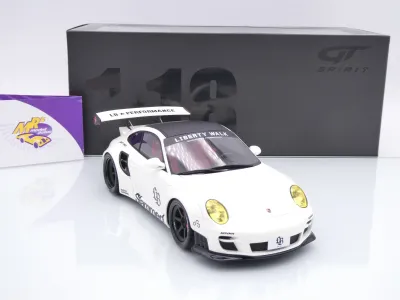 GT Spirit GT958 # Porsche 911 997 Turbo LB-Works Baujahr 2024 weiß " Liberty Walk " 1:18