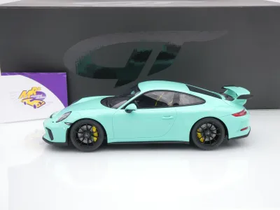 Preview: GT Spirit GT550 # Porsche 911 (991.2) GT3 Baujahr 2018 " Mintgrün " 1:18