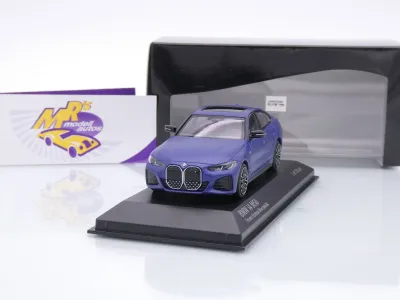 Minichamps 410024001 # BMW i4 M50 Limousine Baujahr 2022 " mattblaumetallic " 1:43