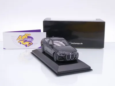 Preview: Minichamps 410024002 # BMW i4 M50 Limousine Baujahr 2022 " Saphirschwarzmetallic " 1:43