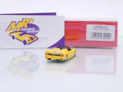 Preview: Herpa 025492-002 # Ferrari F50 Spider Baujahr 1995 " gelb / Giallo Modena " 1:87