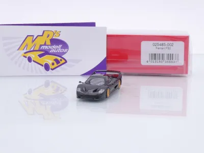 Herpa 025485-002 # Ferrari F50 Spider Baujahr 1995 " schwarz + goldene Felgen " 1:87