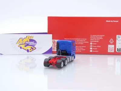 Preview: Herpa 320566 # MAN TGX GN 3-achs Zugmaschine " Enzianblau " 1:87