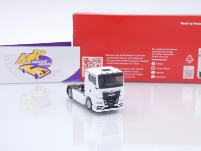 Preview: Herpa 320535 # MAN TGX GN 2-achs Zugmaschine " weiß " 1:87
