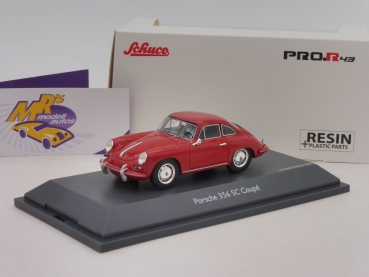 Schuco Pro.R 08794 # Porsche 356 SC Coupe Baujahr 1961-63 in " rot " 1:43