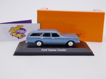 Preview: Maxichamps 940081311 # FORD Taunus Turnier Baujahr 1970 " blaumetallic " 1:43