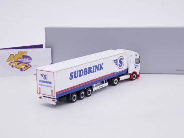 Preview: Herpa 951364 # Iveco S-Way LNG Koffer-Sattelzug " Sudbrink Spedition " 1:87