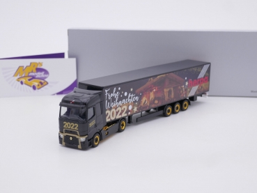 Herpa 315470 # Renault T 2/3-achs Koffer-Sattelzug " Weihnachten 2022 " 1:87