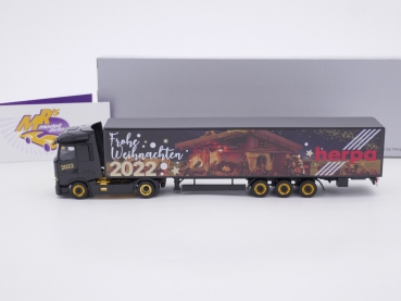 Preview: Herpa 315470 # Renault T 2/3-achs Koffer-Sattelzug " Weihnachten 2022 " 1:87