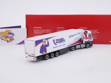 Preview: Herpa 314992 # Mercedes Benz Actros Kühlkoffer-Sattelzug " Trans Albert " 1:87