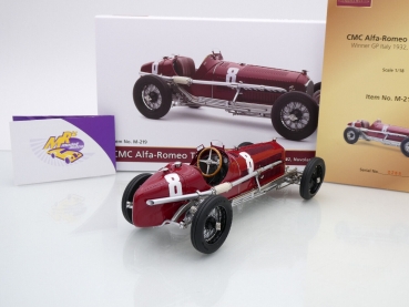 Preview: CMC M-219 # Alfa Romeo Tipo B (P3) Nr.8 Sieger Italien GP 1932 " Tazio Nuvolari " 1:18