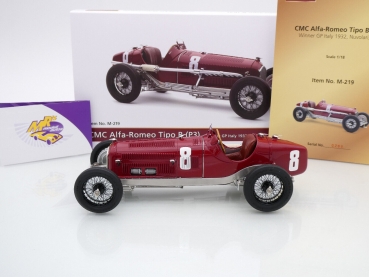 Preview: CMC M-219 # Alfa Romeo Tipo B (P3) Nr.8 Sieger Italien GP 1932 " Tazio Nuvolari " 1:18