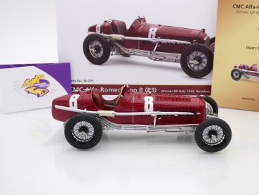 Preview: CMC M-219 # Alfa Romeo Tipo B (P3) Nr.8 Sieger Italien GP 1932 " Tazio Nuvolari " 1:18