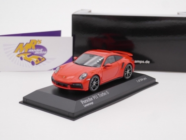 Minichamps 410069476 # Porsche 911 Turbo S Baujahr 2020 " lavaorange " 1:43
