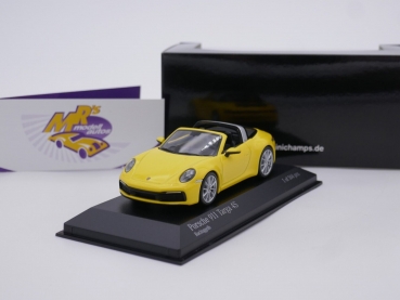 Minichamps 410069562 # Porsche 911 (992) Targa 4S Baujahr 2020 " racinggelb " 1:43