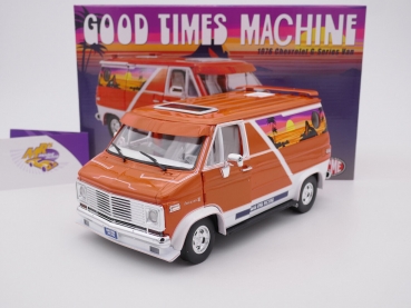 ACME A1802100 # Chevrolet G-Series Van Baujahr 1976 " Good Times Machine " 1:18