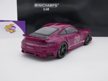 Preview: Minichamps 155069172 # Porsche 911 (992) Turbo S Sport Design Baujahr 2021 " lila " 1:18