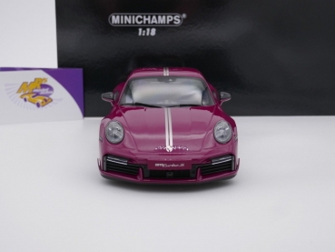Preview: Minichamps 155069172 # Porsche 911 (992) Turbo S Sport Design Baujahr 2021 " lila " 1:18