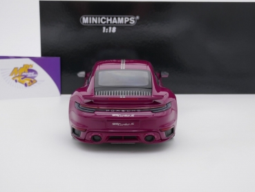 Preview: Minichamps 155069172 # Porsche 911 (992) Turbo S Sport Design Baujahr 2021 " lila " 1:18