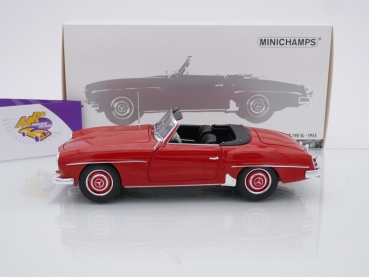 Preview: Minichamps 100037032 # Mercedes Benz 190 SL Cabrio Baujahr 1955 " rot " 1:18