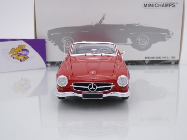 Preview: Minichamps 100037032 # Mercedes Benz 190 SL Cabrio Baujahr 1955 " rot " 1:18