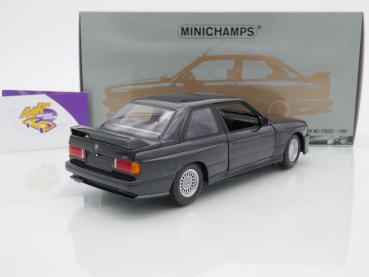 Preview: Minichamps 180020306 # BMW M3 (E30) Street Baujahr 1987 " schwarzmetallic " 1:18