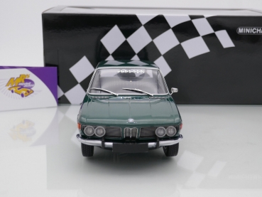 Preview: Minichamps 155029201 # BMW 2500 Limousine Baujahr 1968 " dunkelgrünmetallic " 1:18