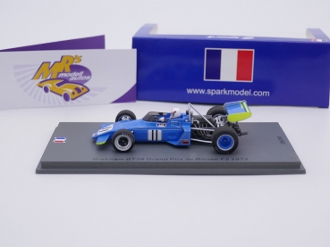Preview: Spark SF245 # Brabham BT38 Nr.11 F2 GP de Rouen 1972 " Adam Potocki " 1:43