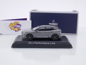 Preview: Norev 170044 # Citroen DS4 Performance Line Baujahr 2021 " grau-schwarz " 1:43