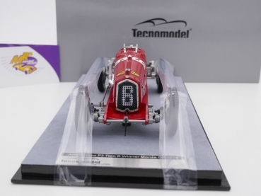 Preview: Tecnomodel TM18-266B # Alfa Romeo P3 Tipo B Monza GP 1932 " Rudolf Caracciola " 1:18