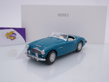 Norev 182600 # Austin Healey 3000 Mk.1 Cabriolet Baujahr 1959 " mintgrün " 1:18