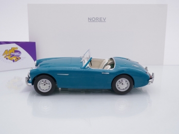Preview: Norev 182600 # Austin Healey 3000 Mk.1 Cabriolet Baujahr 1959 " mintgrün " 1:18