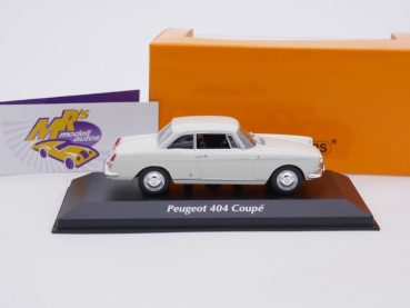 Preview: Maxichamps 940112920 # Peugeot 404 Coupe Baujahr 1962 " weiß " 1:43