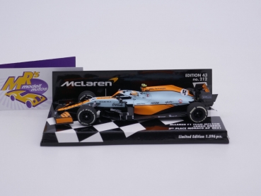 Preview: Minichamps 537214904 # McLaren MCL35M F1 Nr.4 Monaco GP 2021 " Lando Norris " 1:43