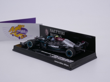 Preview: Minichamps 410210177 # Mercedes-AMG W12 E F1 Bahrain GP 2021 " Valteri Bottas " 1:43