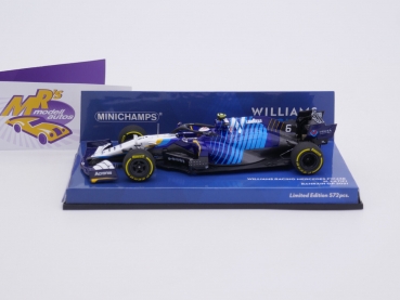 Preview: Minichamps 417210106 # Mercedes FW43B F1 Bahrain GP 2021 " Nicolas Latifi " 1:43