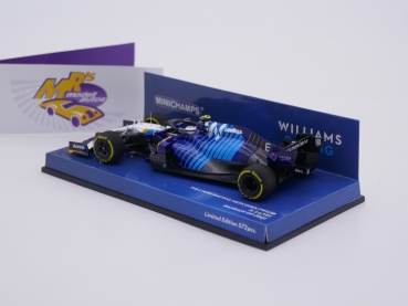 Preview: Minichamps 417210106 # Mercedes FW43B F1 Bahrain GP 2021 " Nicolas Latifi " 1:43