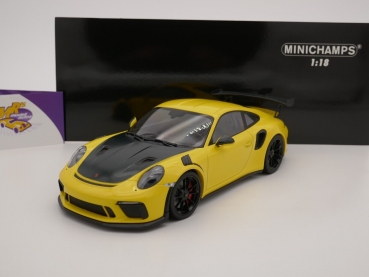 Minichamps 155068231 # Porsche 911 (991 II) GT3 RS Baujahr 2019 " gelb-carbon " 1:18