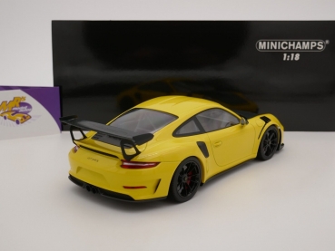 Preview: Minichamps 155068231 # Porsche 911 (991 II) GT3 RS Baujahr 2019 " gelb-carbon " 1:18