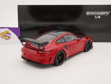 Preview: Minichamps 155068230 # Porsche 911 (991 II) GT3 RS Baujahr 2019 " rot-carbon " 1:18