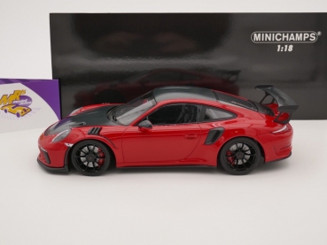Preview: Minichamps 155068230 # Porsche 911 (991 II) GT3 RS Baujahr 2019 " rot-carbon " 1:18