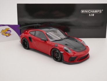 Preview: Minichamps 155068230 # Porsche 911 (991 II) GT3 RS Baujahr 2019 " rot-carbon " 1:18