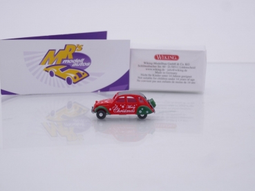 Preview: Wiking 0809 15 # Citroën 2 CV Baujahr 1963-1983 " Weihnachtsmodell 2022 " 1:87