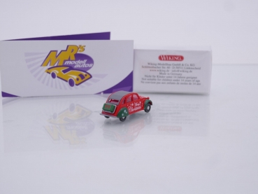 Preview: Wiking 0809 15 # Citroën 2 CV Baujahr 1963-1983 " Weihnachtsmodell 2022 " 1:87