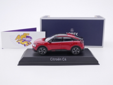 Preview: Norev 155448 # Citroën C4 Limousine Baujahr 2020 " elixir rot metallic " 1:43